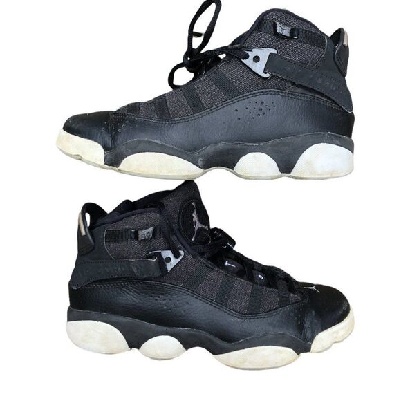 RARE 2016 Air Jordan 6 Rings GS 'Black' Size 6.5 - Picture 3 of 16